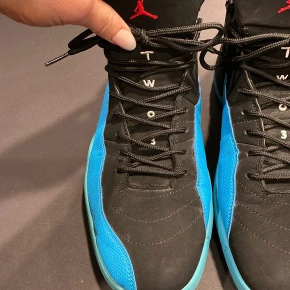 Nike Air Jordan 12 Retro Black Turbo Green Size 12 - Picture 7 of 16